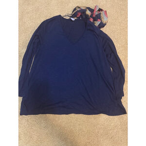 Women's Laura Scott Blouse, M, Navy